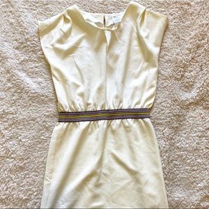 Women’s S Esley White Midi Sleeveless Dress Waist